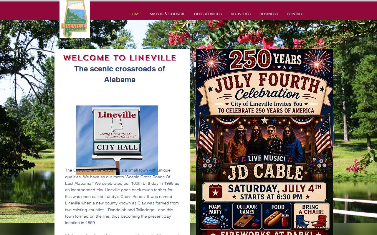 Lineville Clay County city arrest records municipal website